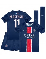 Paris Saint-Germain Marco Asensio #11 Hjemmedraktsett Barn 2024-25 Korte ermer (+ bukser)